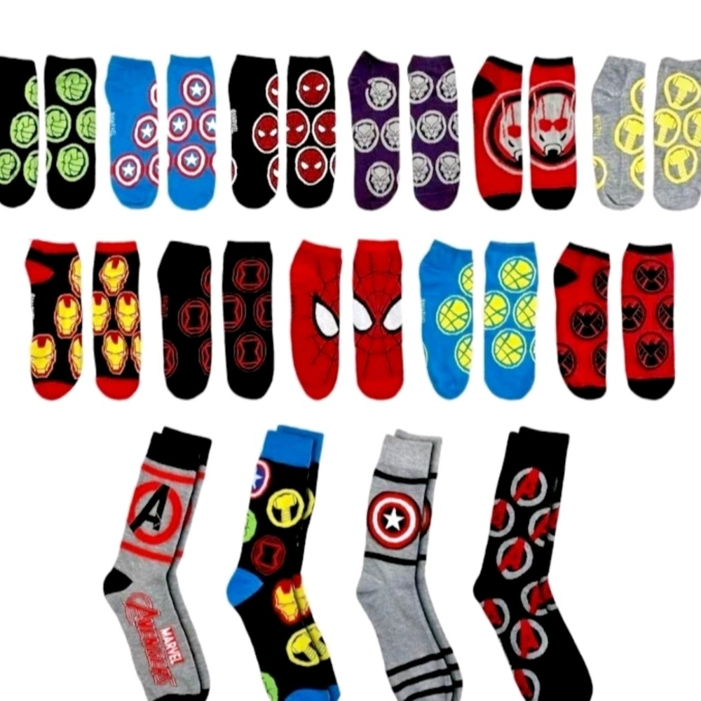 Marvel Avengers Socks 15 Days Of Socks Size 6-12 New In Box See Photos